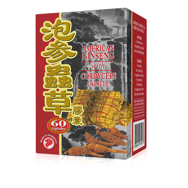 American Ginseng With Cordyceps - 60 Capsules