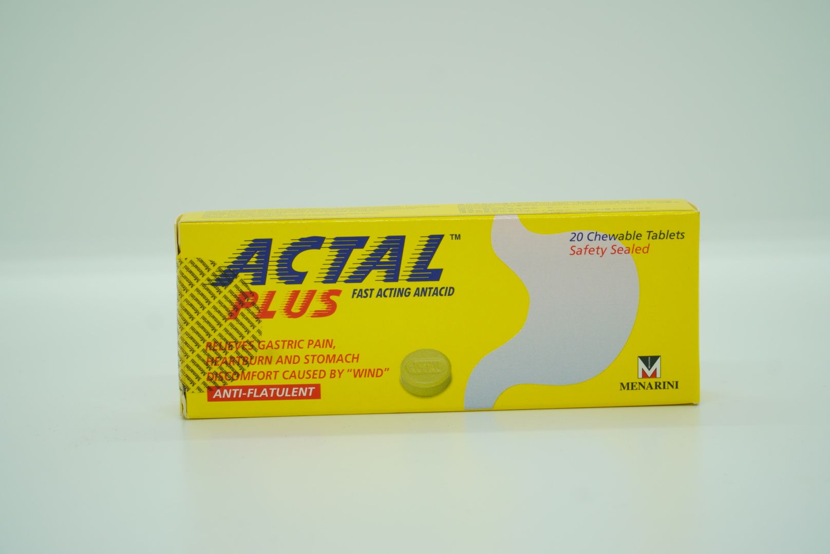 Actal Plus Fast Acting Antacid, 20 Tablets